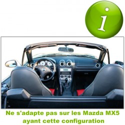 Filet saute-vent (windschott) Mazda MX5 NB cabriolet