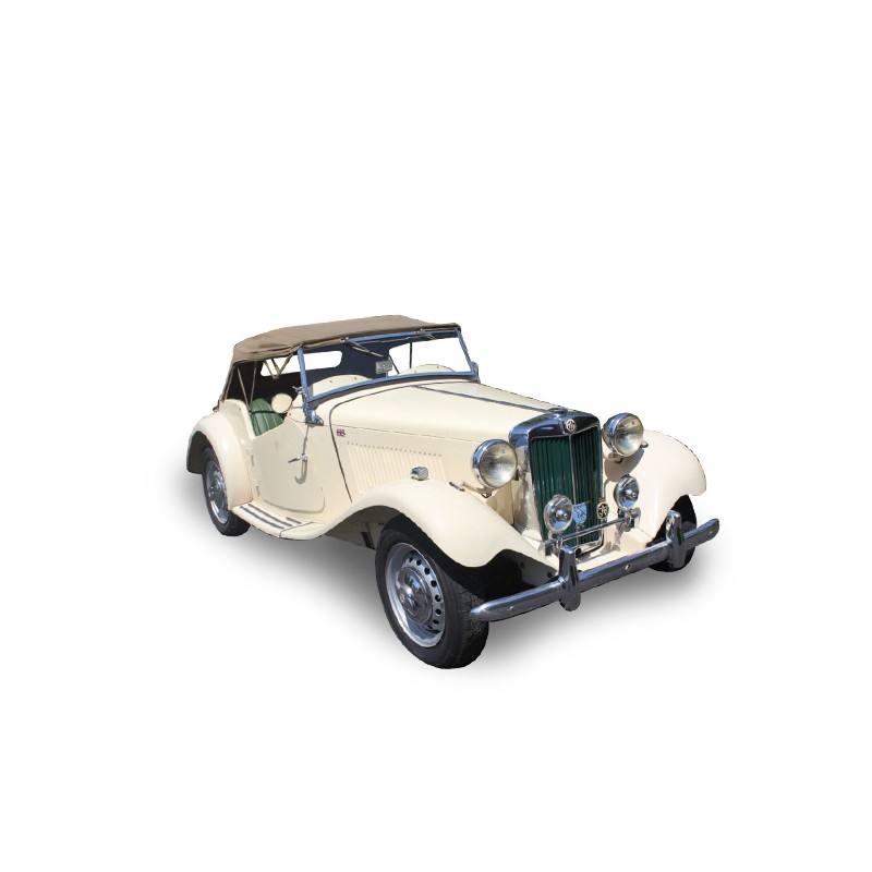Soft top MG TD convertible in Alpaca Stayfast®