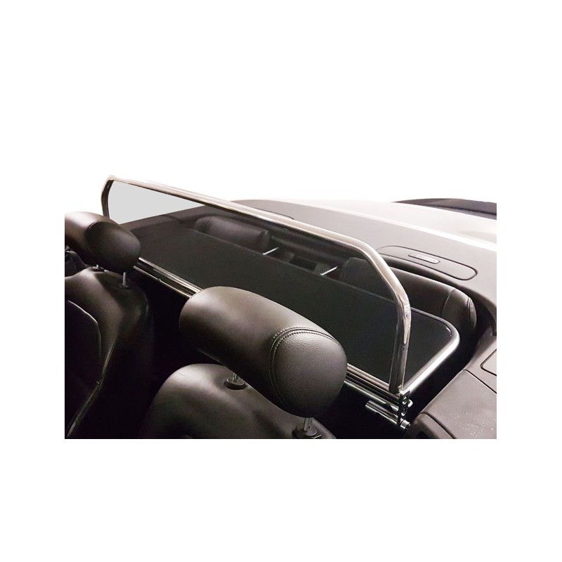 Filet saute-vent aluminium chromé (windschott) Jaguar XK/XKR cabriolet
