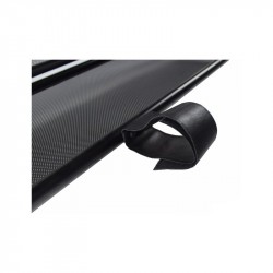 Filet saute-vent (windschott) aluminium noir mat Mercedes