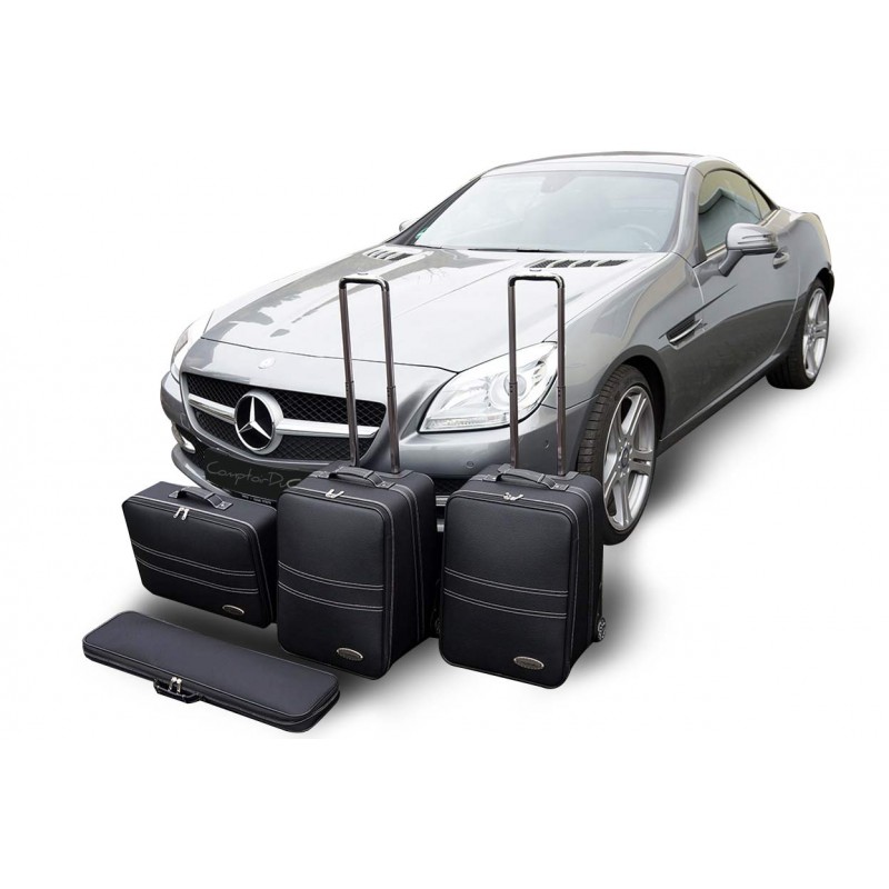 Set of luggages, taylor-made suitcases for Mercedes SLC convertible