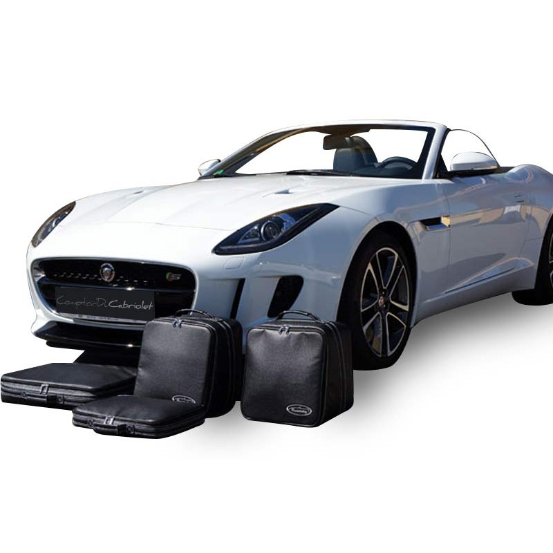 Set of luggages, taylor-made suitcases for Jaguar F-Type convertible (2014-2016)